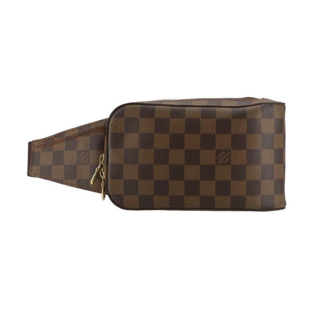 Louis Vuitton Geronimos Damier Canvas Leather Ebene Brown